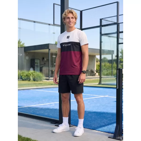  Pánské funkční triko premium plus  ALTISPORT VOJ/ALM051TR02 VÍNOVÁ 