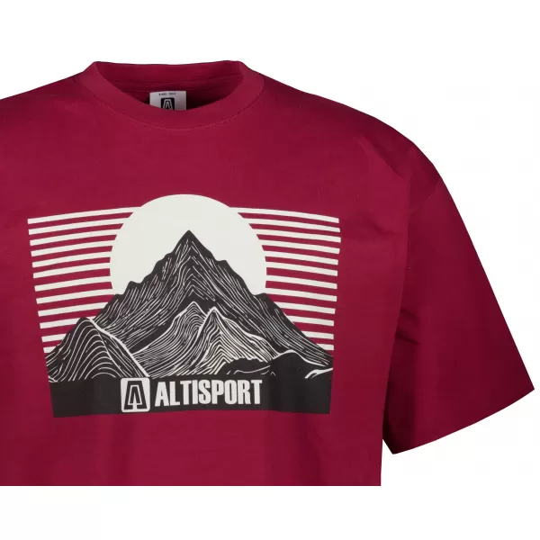  Pánské tričko ALTISPORT ALM188812 GARNET 