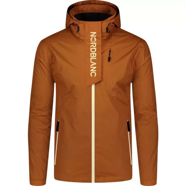  Pánská outdoorová bunda NORDBLANC PIONEER NBSJM8188 HNĚDÁ 