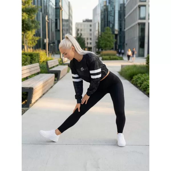  Dámská funkční cropped mikina premium ALTISPORT VOJ/ALW096MI08 ČERNÁ 