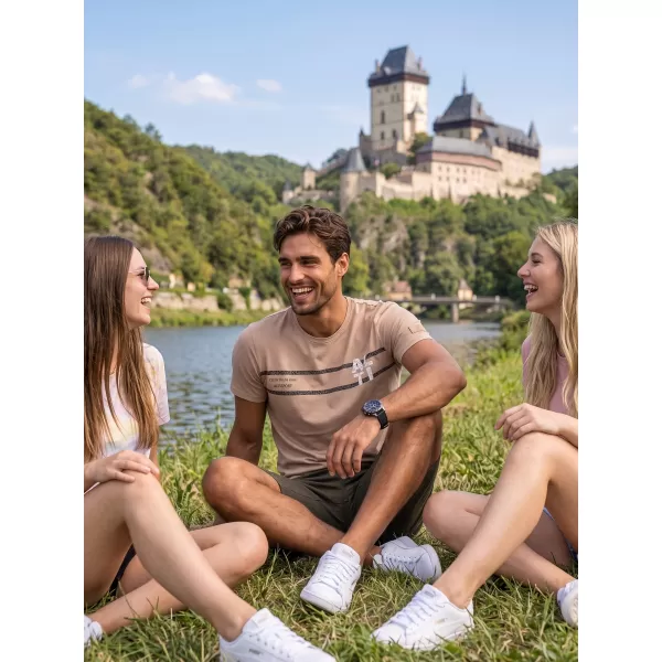  Pánské triko ALTISPORT EBEN BÉŽOVÁ 