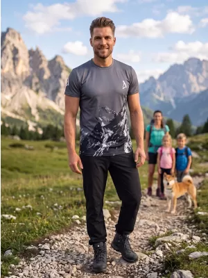 Pánské funkční triko premium plus ALTISPORT VOJ/ALM059TR02 ŠEDÁ