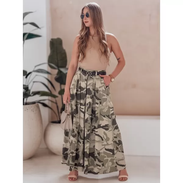  Dámské kalhoty DSTREET FLOWES SVĚTLE ZELENÁ 