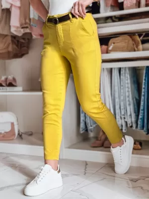 Dámské kalhoty DSTREET TAIRONIK ŽLUTÁ