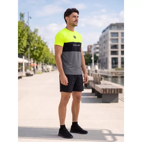  Pánské funkční triko premium plus  ALTISPORT VOJ/ALM051TR02 NEON-YELLOW 
