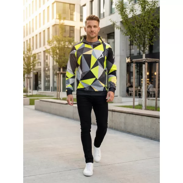  Pánská funkční mikina premium ALTISPORT VOJ/ALM007MI01 ČERNÁ/FLUO YELLOW 