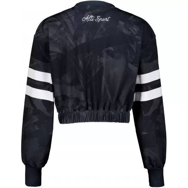  Dámská funkční cropped mikina premium ALTISPORT VOJ/ALW096MI08 ČERNÁ 