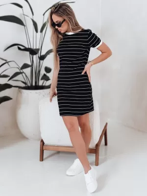 Dámské šaty DSTREET FITLINES ČERNÁ