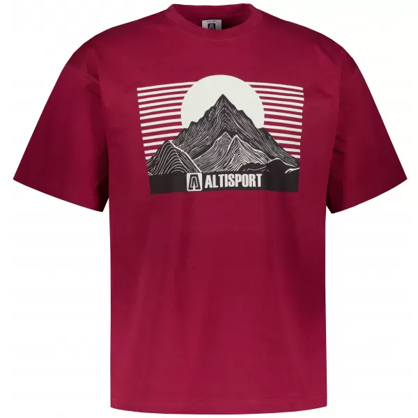  Pánské tričko ALTISPORT ALM188812 GARNET 