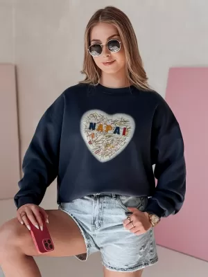 Dámská mikina DSTREET SESRDUCHOVA TMAVĚ MODRÁ