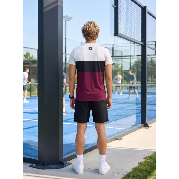  Pánské funkční triko premium plus  ALTISPORT VOJ/ALM051TR02 VÍNOVÁ 