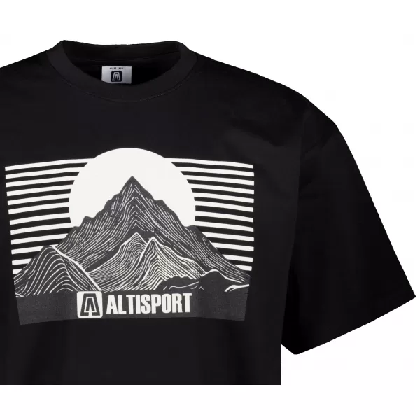  Pánské tričko ALTISPORT ALM188812 ČERNÁ 