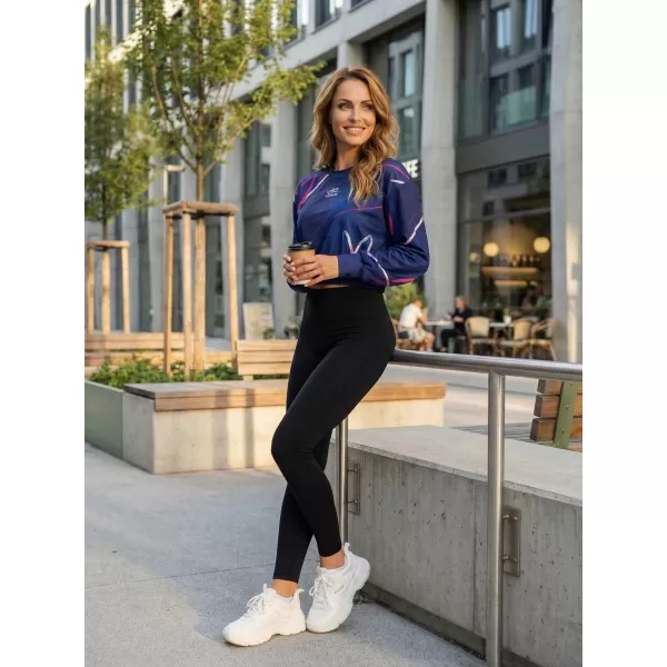 Dámská funkční cropped mikina premium ALTISPORT VOJ/ALW082MI08 TMAVĚ MODRÁ 