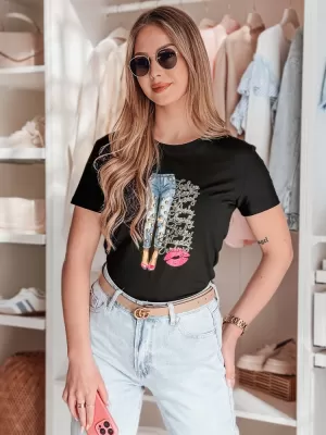 Dámské triko DSTREET TRENDAY ČERNÁ
