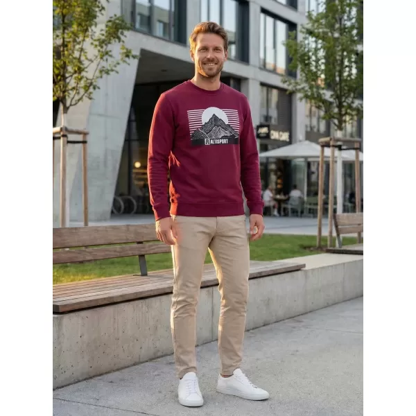  Pánská mikina ALTISPORT ALM188406 GARNET 