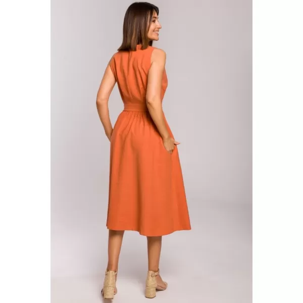  Dámské šaty STYLOVE S224 ORANGE 