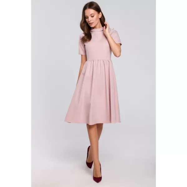  Dámské šaty MAKOVER K028 CREPE PINK 