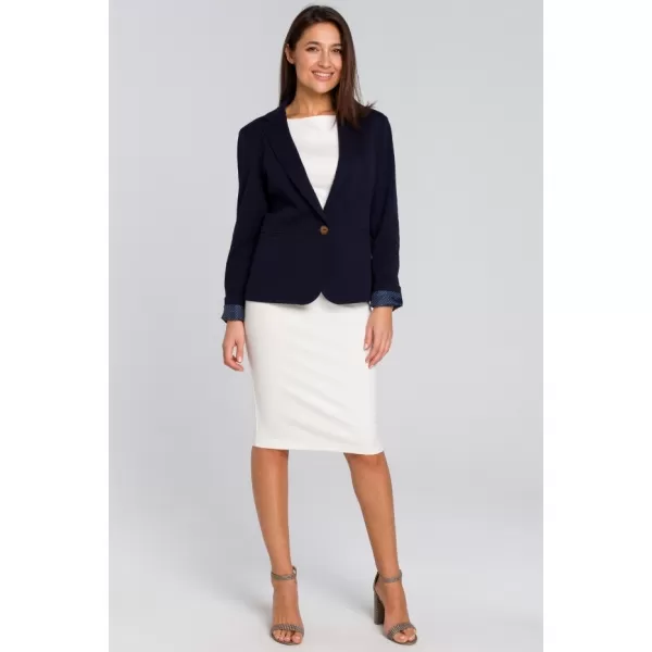  Dámské sako STYLOVE S154 NAVY BLUE 