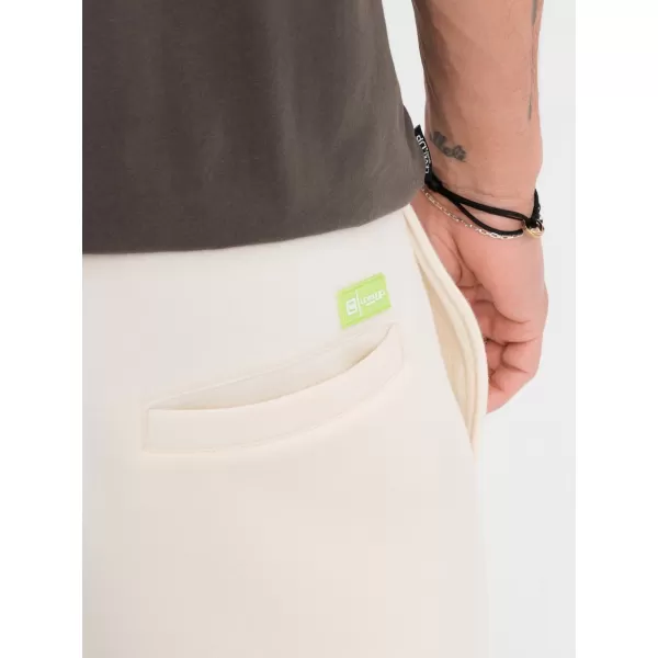  Pánské kraťasy OMBRE OU-SRBC-0101 CREAM 