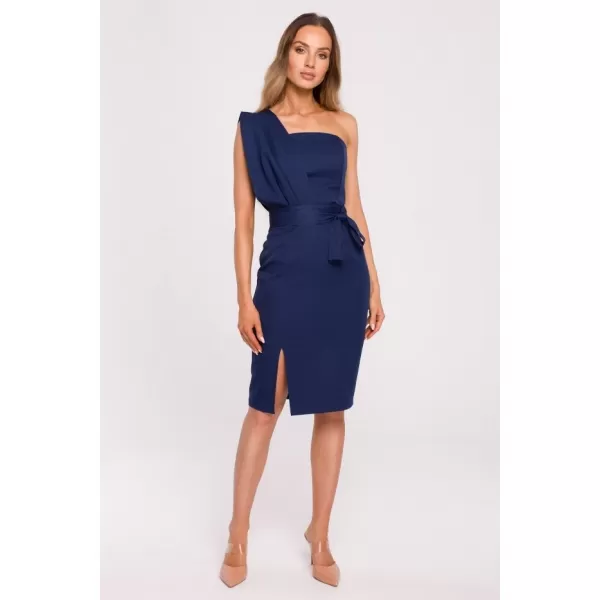  Dámské šaty MOE M673 NAVY BLUE 