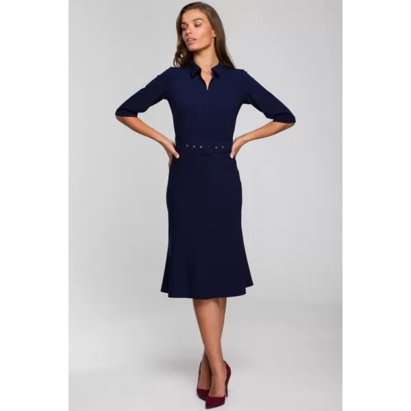  Dámské šaty STYLOVE S231 NAVY BLUE 