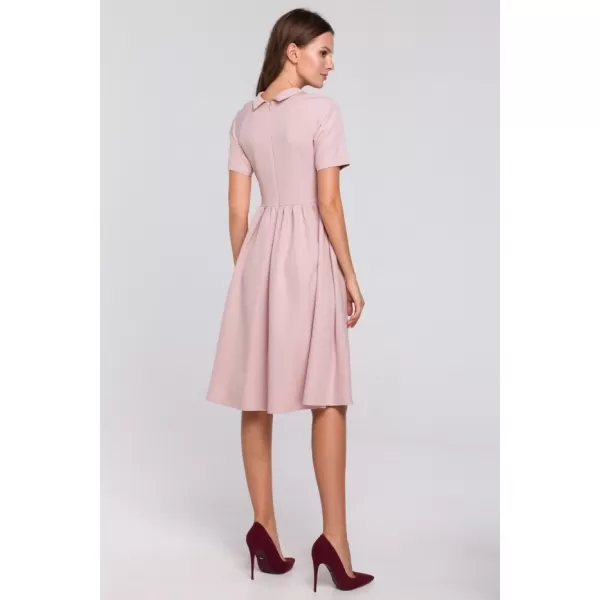  Dámské šaty MAKOVER K028 CREPE PINK 