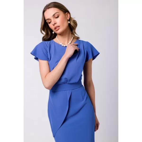  Dámské šaty STYLOVE S336 BLUE 