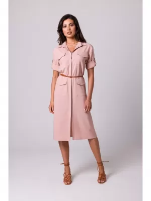 Dámské šaty BEWEAR B258 PINK