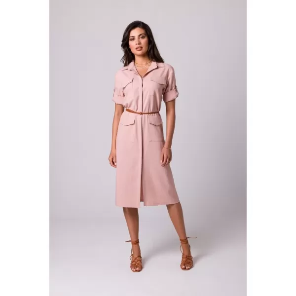  Dámské šaty BEWEAR B258 PINK 
