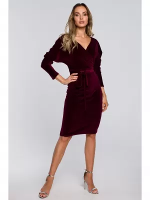 Dámské šaty MOE M561 MAROON