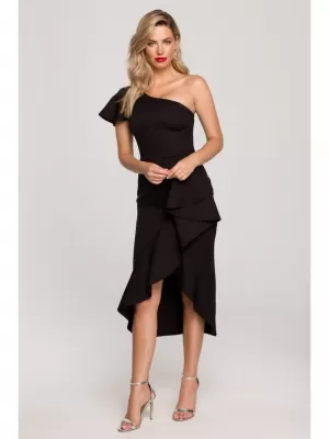Dámské šaty MAKOVER K146 BLACK