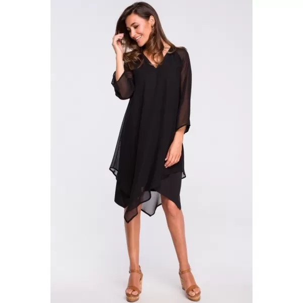  Dámské šaty STYLOVE S159 BLACK 