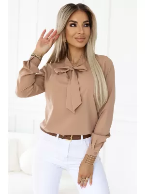 Dámská halenka NUMOCO 140-27 MOCHA MOUSSE