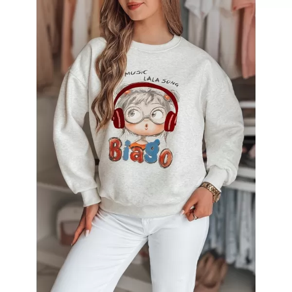  Dámská mikina DSTREET LALA VIBE SVĚTLE ŠEDÁ 