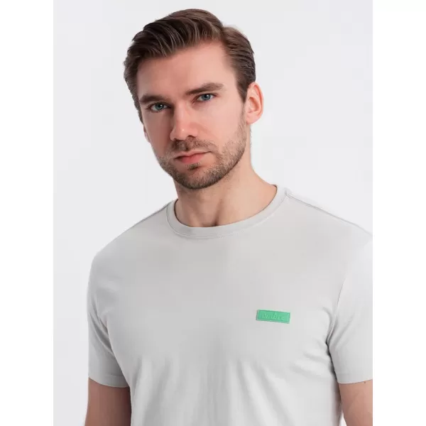  Pánské triko OMBRE OM-TSCT-0151 LIGHT GREY 
