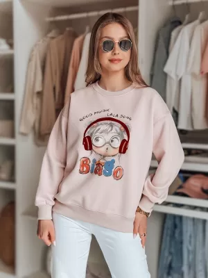 Dámská mikina DSTREET LALA VIBE RŮŽOVÁ