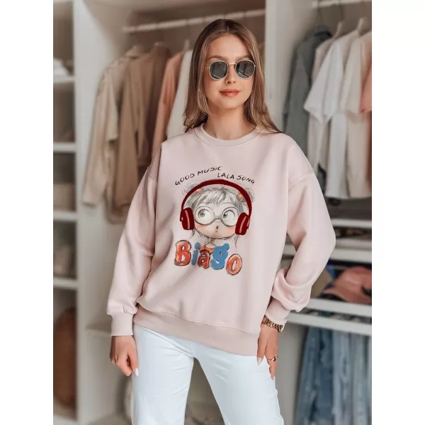  Dámská mikina DSTREET LALA VIBE RŮŽOVÁ 