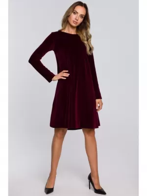 Dámské šaty MOE M566 MAROON