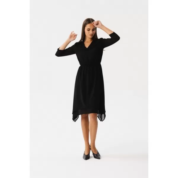  Dámské šaty STYLOVE S354 BLACK 