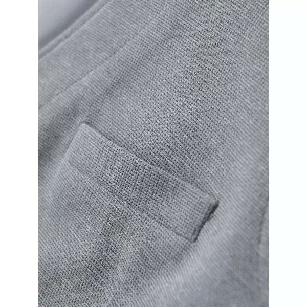  Pánská vesta OMBRE OM-BLZV-0146 GREY MELANGE 