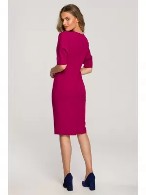 Dámské šaty STYLOVE S313 PLUM