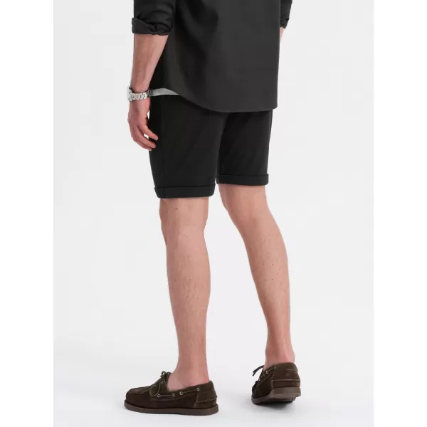  Pánské kraťasy OMBRE OM-SRCS-0170 BLACK 