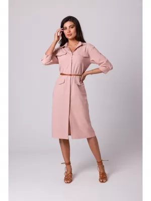 Dámské šaty BEWEAR B258 PINK