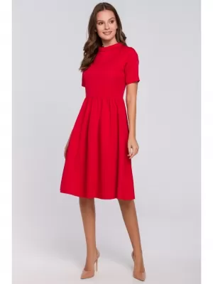 Dámské šaty MAKOVER K028 RED