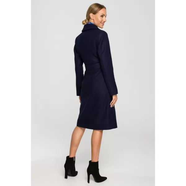  Dámský kabát MOE M708 NAVY BLUE 