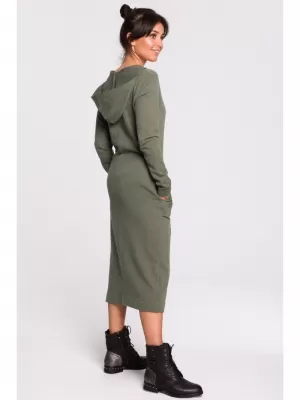 Dámské šaty BEWEAR B128 KHAKI