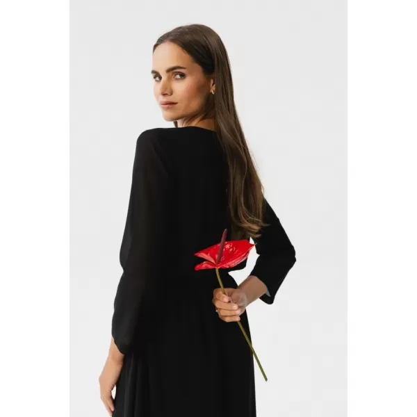  Dámské šaty STYLOVE S354 BLACK 