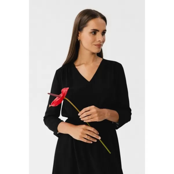  Dámské šaty STYLOVE S354 BLACK 