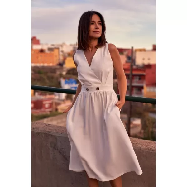  Dámské šaty STYLOVE S224 ECRU 
