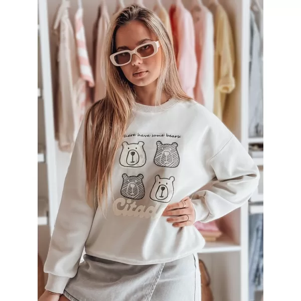  Dámská mikina DSTREET MISOBEARS SVĚTLE ŠEDÁ 